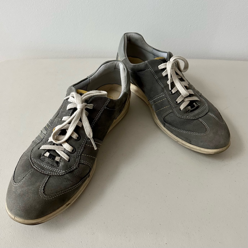 Ecco Grey Nubuck Sneakers Men’s Size 11.5 (Europe 45)